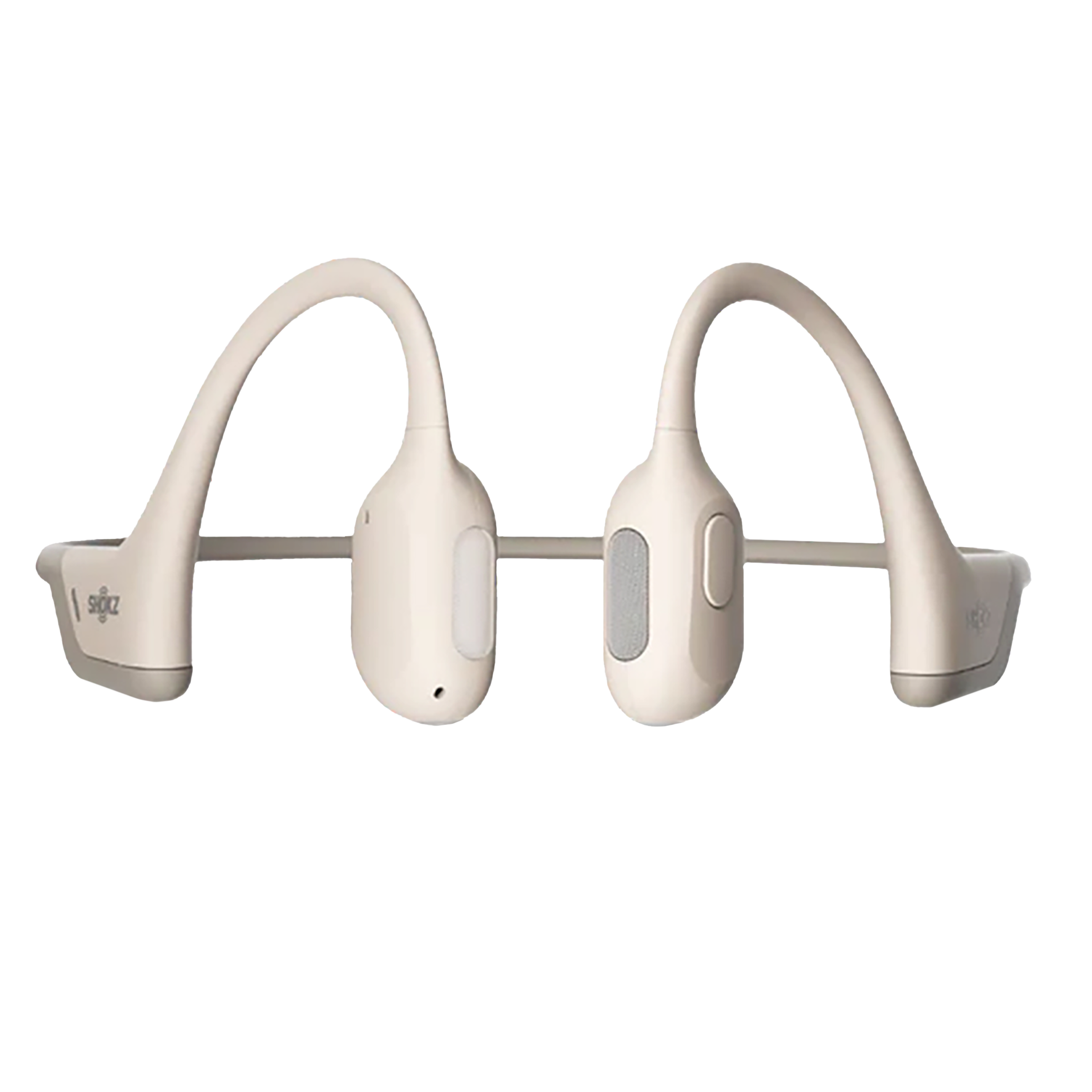 SHOKZ OpenRun Pro Bone Conduction Bluetooth Headphone with Noise Isolation  (IP55 Water Resistant, Premium Sound, Beige)